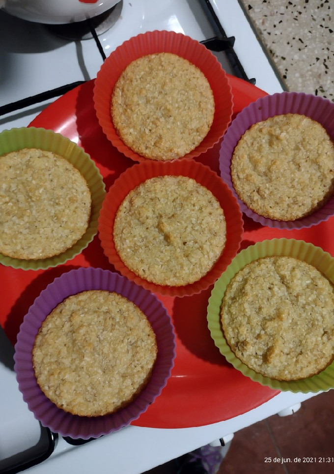 Una foto de Muffins de Avena, Banana y Coco