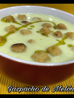 Una foto de Gazpacho de melón