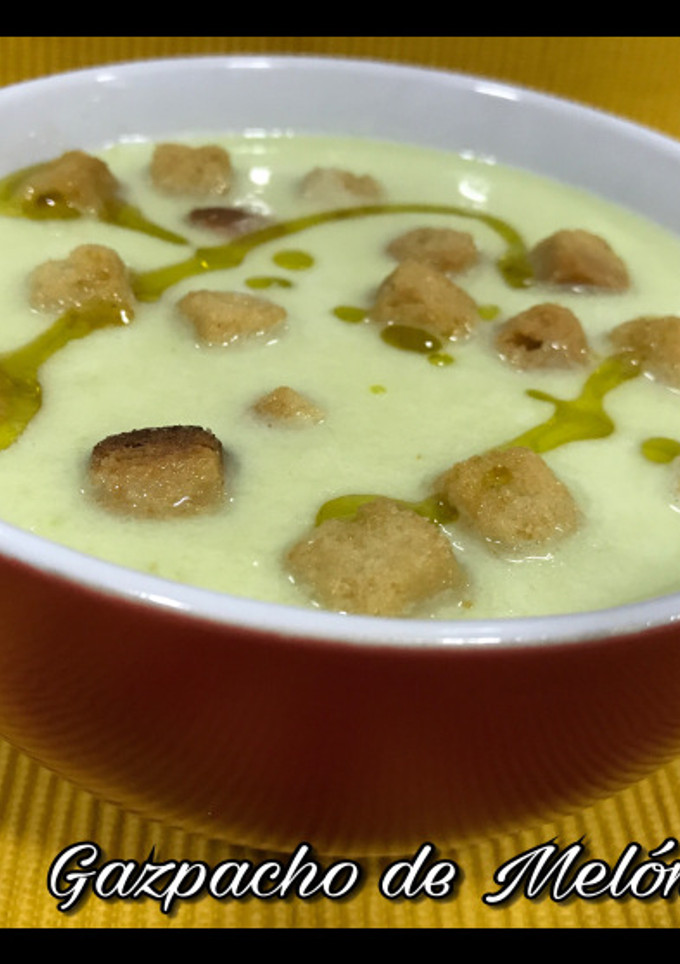 Una foto de Gazpacho de melón