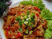 Gambar orak-arik telur sosis