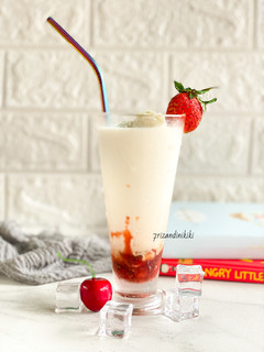 Foto resep Korean strawberry milk