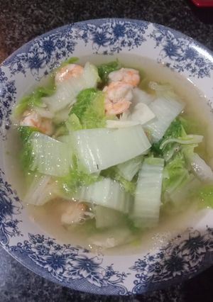Foto resep Bening sawi putih udang