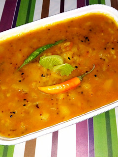 A picture of Alu ki tarkari.