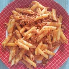 Una foto de Macarrones con picadillo