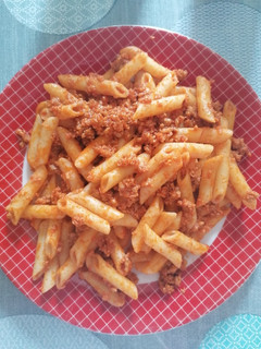 Una foto de Macarrones con picadillo