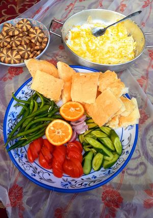 عکسی از دستور صبحانه ساده ومقوی