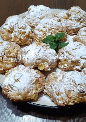 Фото Мягкое печенье с яблоками.