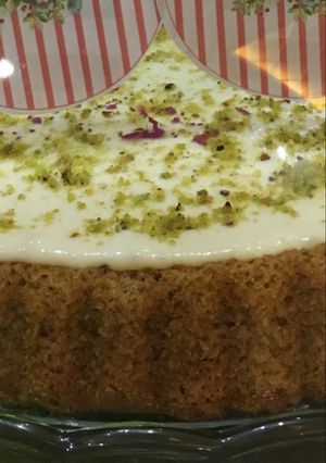 صورة لوصفة كيكة الفستق