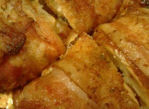 A picture of Baked Stuffed Chicken Breast.