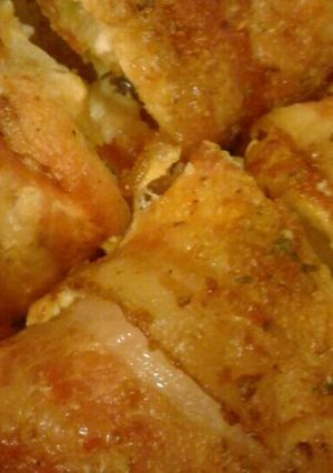 A picture of Baked Stuffed Chicken Breast.