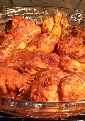 Foto resep Ayam panggang bumbu padang (bumbu merah + bumbu kuning)
