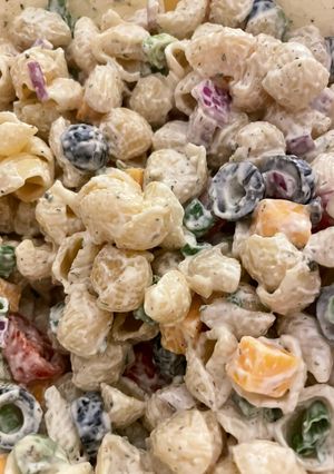 A picture of Ranch Pasta Salad (Vegetarian) 🥗.