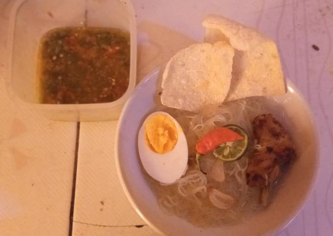 Bagaimana Menyiapkan Soto akhir bulan #resep no. 02 yang Menggugah Selera