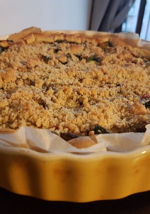 Une photo de Tarte crumble provençale