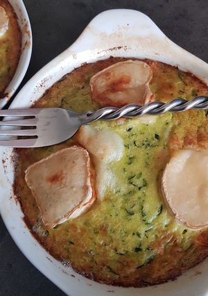 Une photo de Clafoutis chèvre courgette
