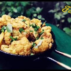 Roasted cauliflower A picture of Roasted cauliflower.