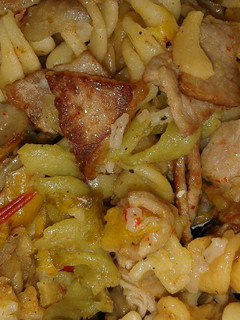 A picture of Bacon Pasta.