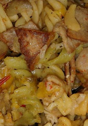 A picture of Bacon Pasta.