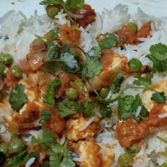 A picture of Restuarant Style Spicy Paneer Birayani.