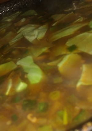 A picture of Veg taluman soup.