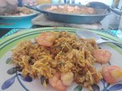 Una foto de ostiones con camarones