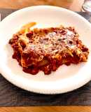Canelones rellenos con salsa
