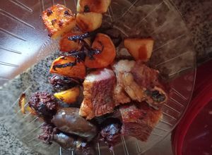 Una foto de Asado con Papas al Horno