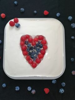 Görög joghurtos panna cotta torta recept fotója