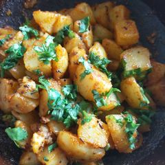 A picture of Potato dry subzi.