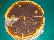 Una foto de tarta cabsha si crema de leche
