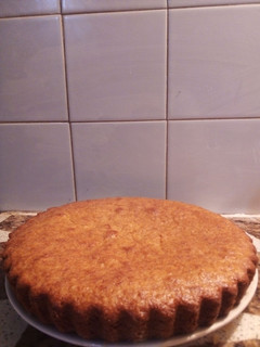 Una foto de Torta de banana y coco