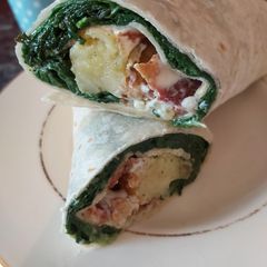 A picture of Bacon, Spinach & Hash Brown Wrap.