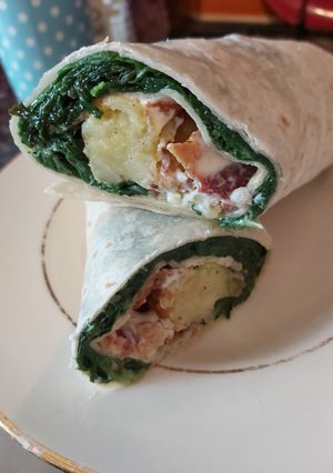 A picture of Bacon, Spinach & Hash Brown Wrap.