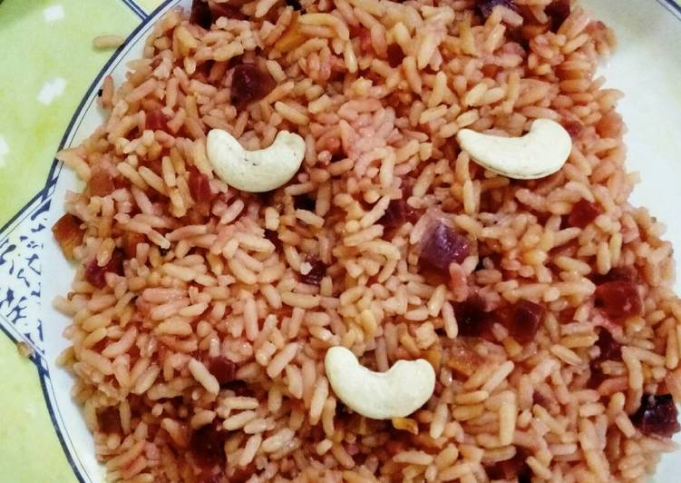 Beet roots pulao