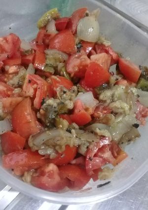 Una foto de Ensalada asada 😍😁