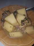 Yam pepper soup with croaker fish