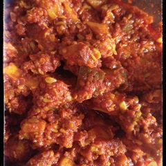 A picture of Tangy Spicy Mango pickle.
