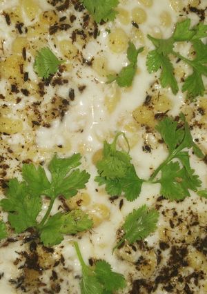 A picture of Masala raita.