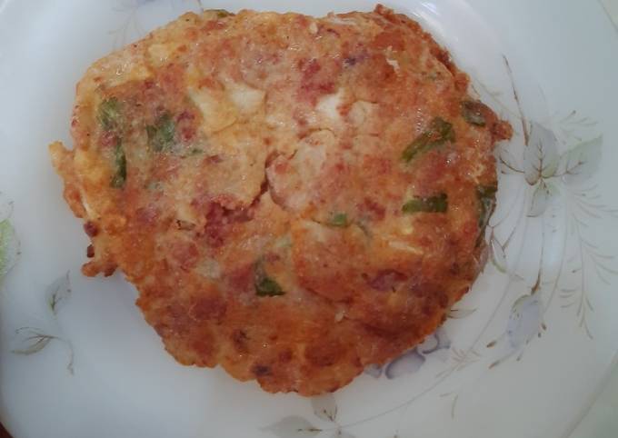 Ternyata ini loh! Bagaimana cara bikin Telur kornet dadar (buat anak 1.5 th)  enak