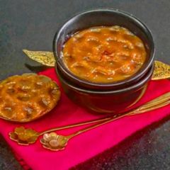 A picture of Besan Ka Danedar And Yummy Halwa/ Besan Ka Halwa With Saffron.
