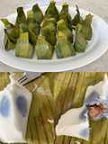 Steamed Coconut Custard with Sweet Coconut and Dried Longan Filling