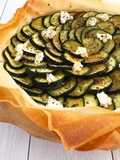 Brick Pastry Tart with Zucchini and Goat Cheese