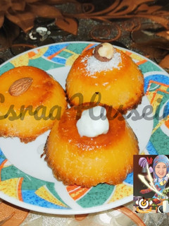 صورة لوصفة كب بسبوسة بحشوة القشطة