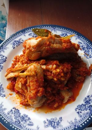 Foto resep Ayam Ungkep Sambal Pedas