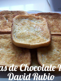 Una foto de Torrijas de chocolate blanco al horno