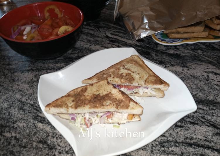 Recipe of Jamie Oliver French toast sandwich