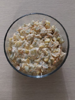 عکسی از دستور سالاد مرغ و ذرت