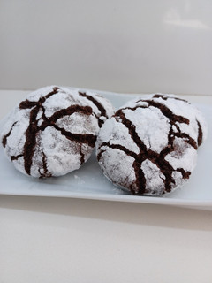 Φωτογραφία της συνταγής Αυθεντικά Crinkle cookies (τα ραγισμένα μπισκότα)