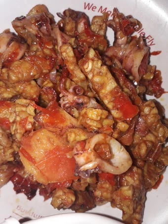 Cara Simple Menyiapkan Resep  Tumis tempe cumi asin yang Menggugah Selera, Lezat