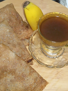 صورة لوصفة لي كراب بالشوكولاتة 🍫 و الموز 🍌